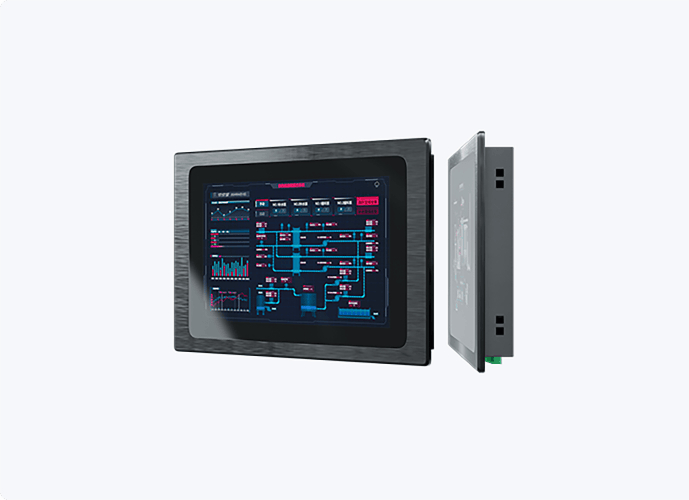 All-in-One HMI Touch Screen IOT Gateway with Node-RED Gateway Function Support PLC Connection for Electrical Panel Box/Industrial Computer with Node-RED support