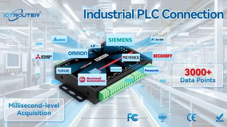 EG Edge Gateway 11 Supports docking with various mainstream PLC brands, multiple IoT protocols, and industrial protocols, supports data format customization, logic customization, and is perfectly compatible with private protocols and niche protocols