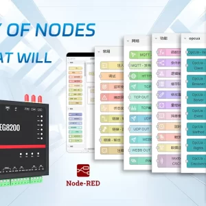 Programação visual Embedded Node-RED com nós para representar interfaces de hardware complexas