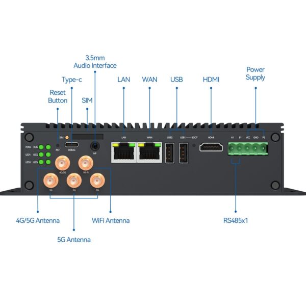 EC300 Touchscreen Multi Interface ARM Industrial Computer Product02