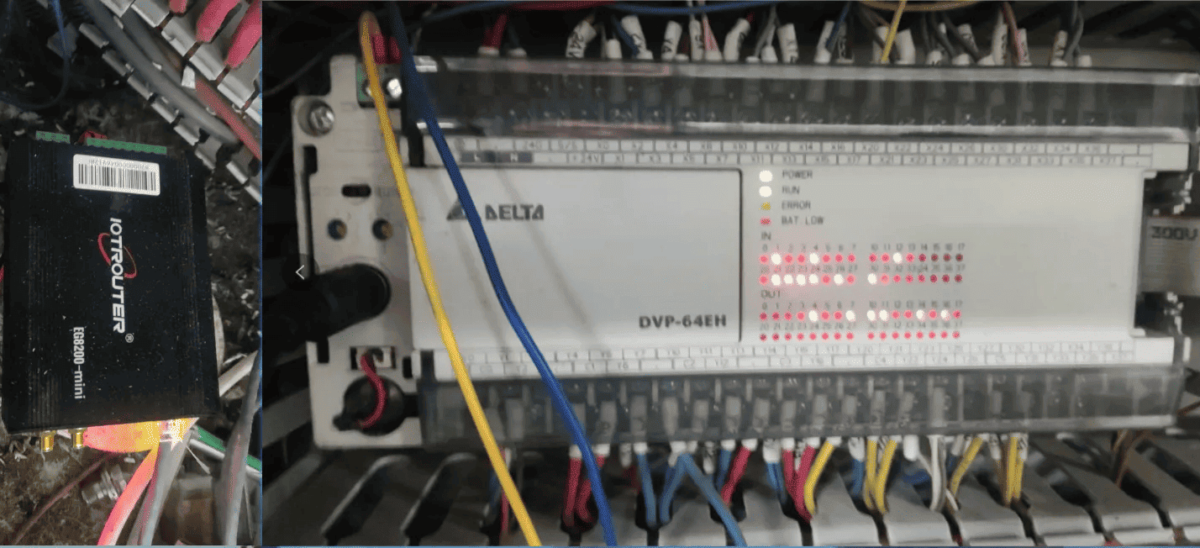 Edge computing gateway user guide: interfaces with Delta PLCs via Deltas Modbus ASCII protocol 1 взаимодействует с ПЛК Delta по протоколу Deltas Modbus ASCII01