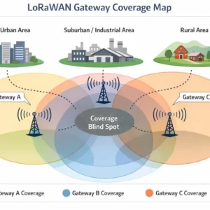 Karte der LoRaWAN-Gateway-Abdeckung_IOTRouter