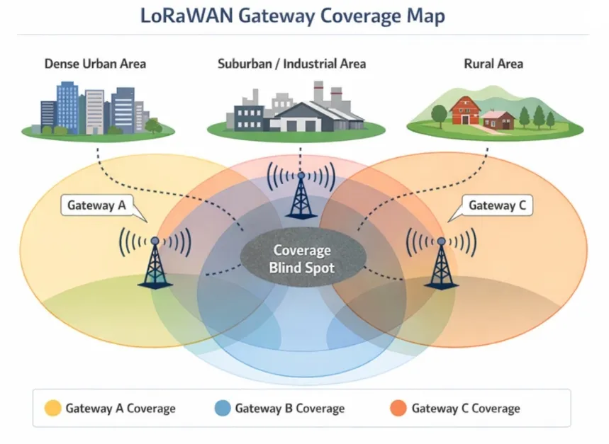 Edge Computing PLC Gateway with Node-RED 15 LoRaWAN Gateway Coverage Map_IOTRouter