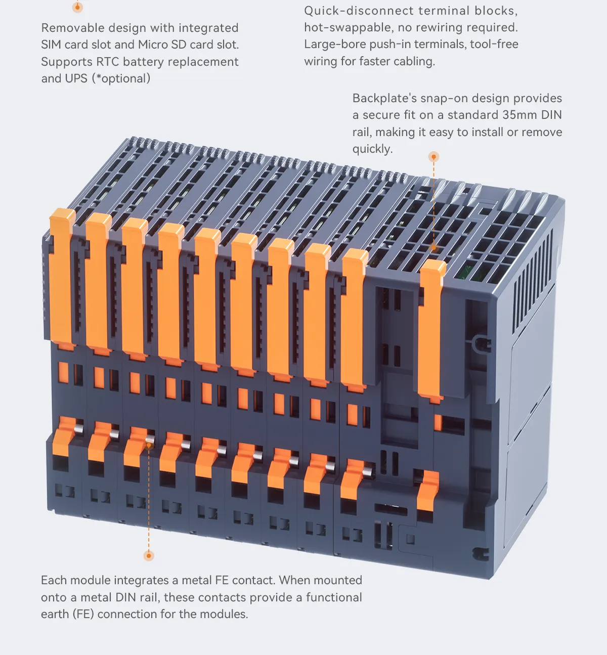 EM300-Ultra-slim, Tool-free Installation2