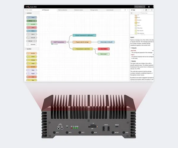 Node-RED visual programming