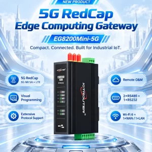 EG8200Mini-5G Released A 5G RedCap PLC Gateway for Data Acquisition and Remote Maintenance
