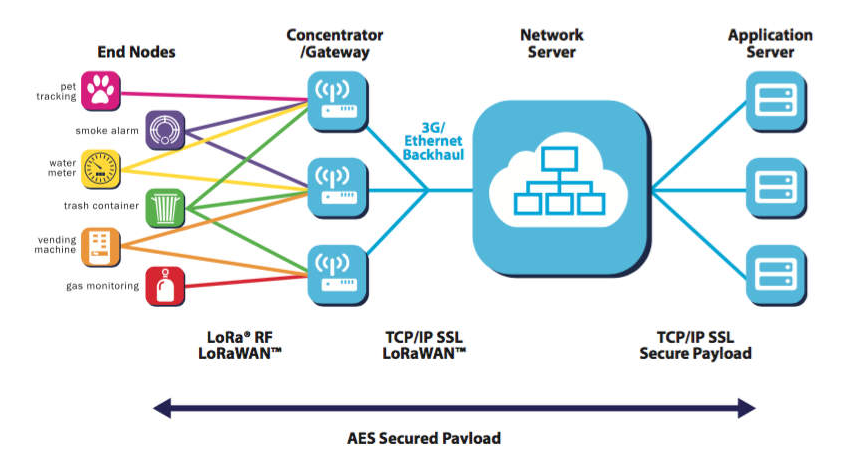 LoRa network architecture